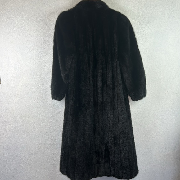 Vintage full length mink black fur coat - Picture 7 of 9